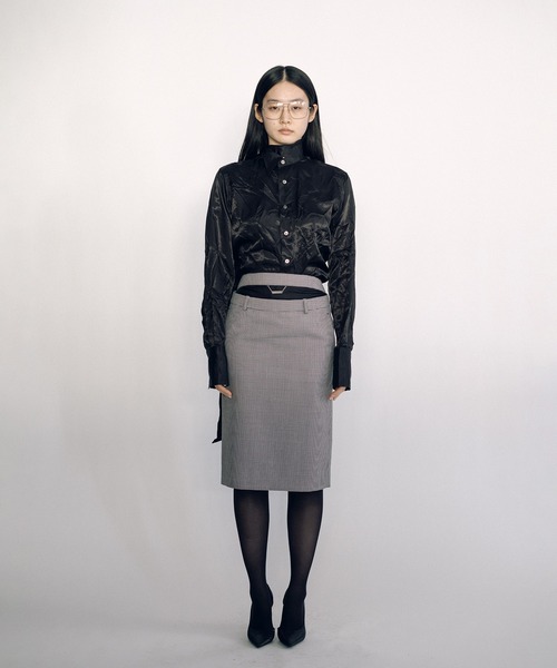 KEISUKEYOSHIDA（ケイスケヨシダ）の「Midi Skirt（スカート・レディース・ライトグレー・M/S）」の7枚目の写真