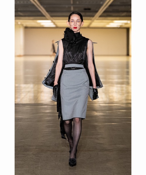 KEISUKEYOSHIDA（ケイスケヨシダ）の「Midi Skirt（スカート・レディース・ライトグレー・M/S）」の10枚目の写真