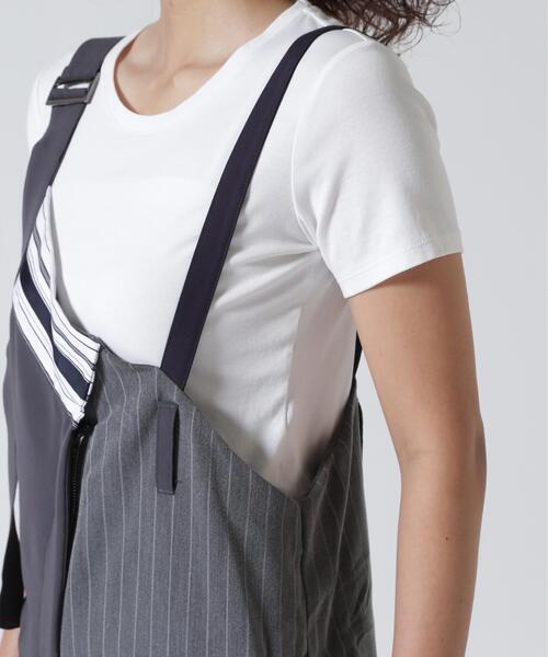 AULA AILA（アウラアイラ）の「AULA AILA（アウラアイラ）別注アシンメトリーサロペット（サロペット/オーバーオール・レディース・グレー/ブラック・0/1）」の17枚目の写真