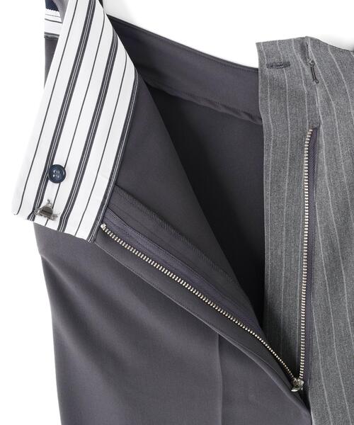 AULA AILA（アウラアイラ）の「AULA AILA（アウラアイラ）別注アシンメトリーサロペット（サロペット/オーバーオール・レディース・グレー/ブラック・0/1）」の15枚目の写真