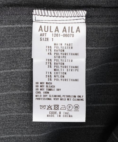 AULA AILA（アウラアイラ）の「AULA AILA（アウラアイラ）別注アシンメトリーサロペット（サロペット/オーバーオール・レディース・グレー/ブラック・0/1）」の11枚目の写真