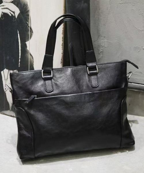 CALIFORNIA OUTFITTERS(カリフォルニア アウトフィッターズ)の「2C62-NK 2WAY レザー調 ビジネス トートバッグ(ビジネスバッグ・メンズ・ブラック・ONESIZE)」の5枚目の写真