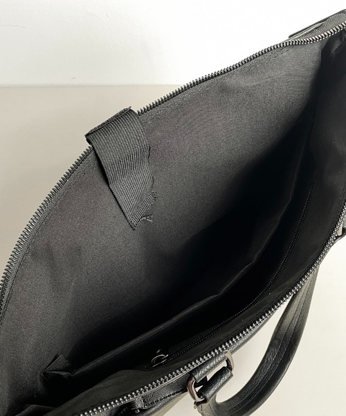 CALIFORNIA OUTFITTERS(カリフォルニア アウトフィッターズ)の「2C62-NK 2WAY レザー調 ビジネス トートバッグ(ビジネスバッグ・メンズ・ブラック・ONESIZE)」の12枚目の写真