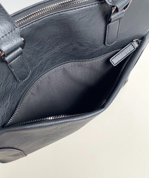 CALIFORNIA OUTFITTERS(カリフォルニア アウトフィッターズ)の「2C62-NK 2WAY レザー調 ビジネス トートバッグ(ビジネスバッグ・メンズ・ブラック・ONESIZE)」の18枚目の写真