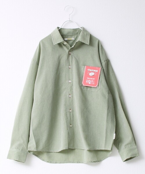 FREDY MAC（フレディーマック）の「【FREDYMAC/フレディマック】シアサッカーチェックシャツ（シャツ/ブラウス・メンズ・ブラック系その他/ブルー系その他/グリーン系その他・M/L）」の3枚目の写真