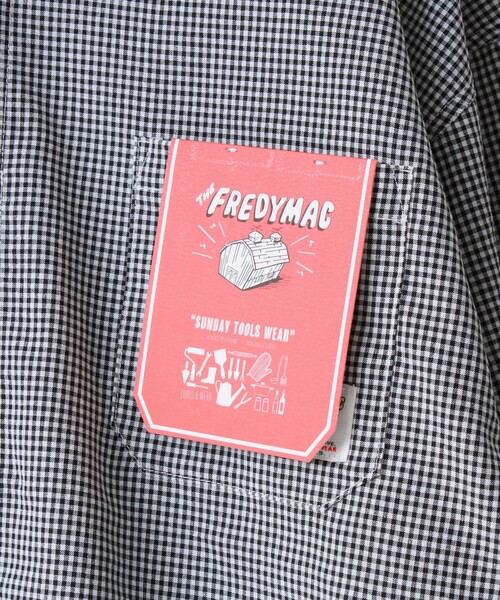 FREDY MAC（フレディーマック）の「【FREDYMAC/フレディマック】シアサッカーチェックシャツ（シャツ/ブラウス・メンズ・ブラック系その他/ブルー系その他/グリーン系その他・M/L）」の7枚目の写真
