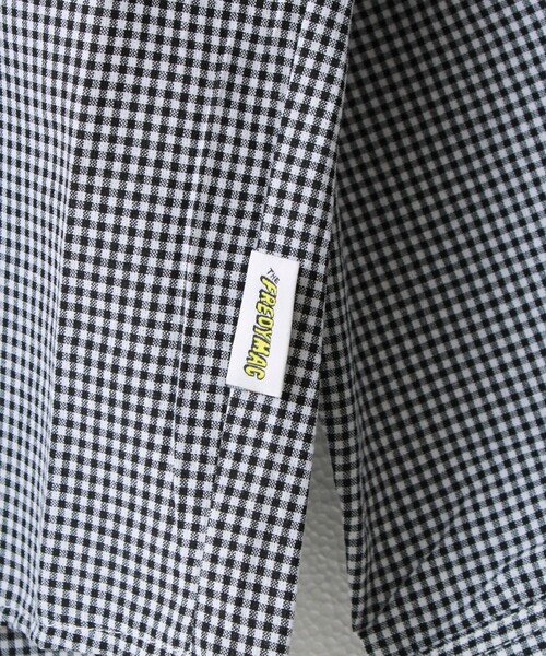 FREDY MAC（フレディーマック）の「【FREDYMAC/フレディマック】シアサッカーチェックシャツ（シャツ/ブラウス・メンズ・ブラック系その他/ブルー系その他/グリーン系その他・M/L）」の8枚目の写真