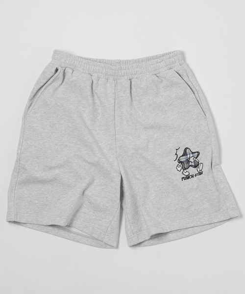 kaoyorinakami(カオヨリナカミ)の「punch star half sweat pants / パンチ スター ハーフ スウェット パンツ(スウェットパンツ・メンズ・ネイビー/グレー/ブラック・X-LARGE/LARGE/MEDIUM/SMALL)」の2枚目の写真