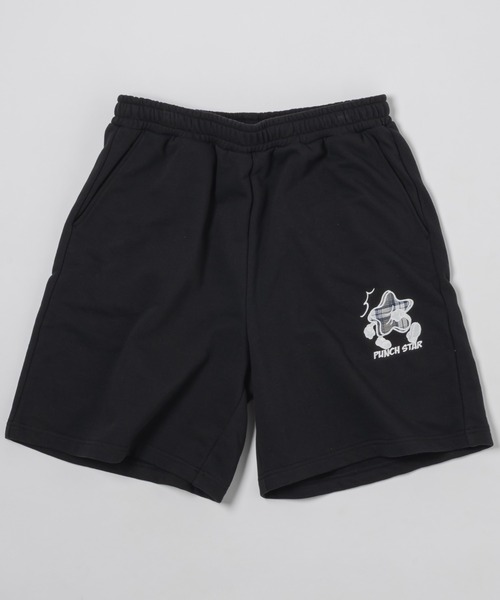 kaoyorinakami(カオヨリナカミ)の「punch star half sweat pants / パンチ スター ハーフ スウェット パンツ(スウェットパンツ・メンズ・ネイビー/グレー/ブラック・X-LARGE/LARGE/MEDIUM/SMALL)」の1枚目の写真