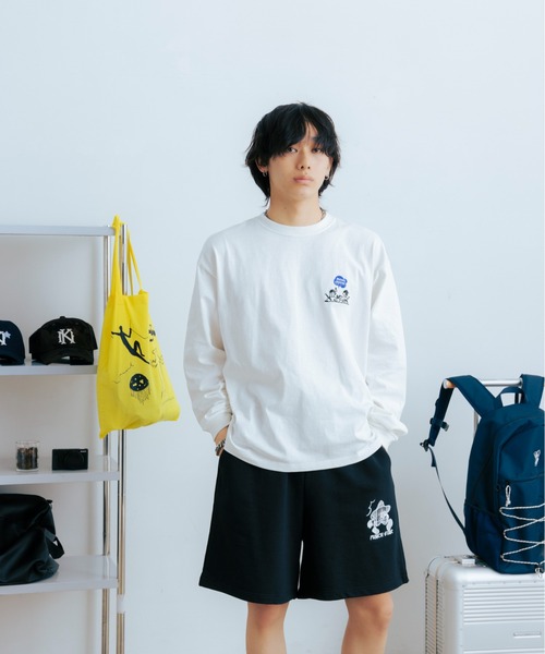 kaoyorinakami(カオヨリナカミ)の「punch star half sweat pants / パンチ スター ハーフ スウェット パンツ(スウェットパンツ・メンズ・ネイビー/グレー/ブラック・X-LARGE/LARGE/MEDIUM/SMALL)」の14枚目の写真