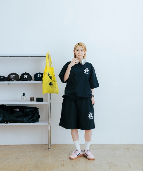 kaoyorinakami(カオヨリナカミ)の「punch star half sweat pants / パンチ スター ハーフ スウェット パンツ(スウェットパンツ・メンズ・ネイビー/グレー/ブラック・X-LARGE/LARGE/MEDIUM/SMALL)」の10枚目の写真