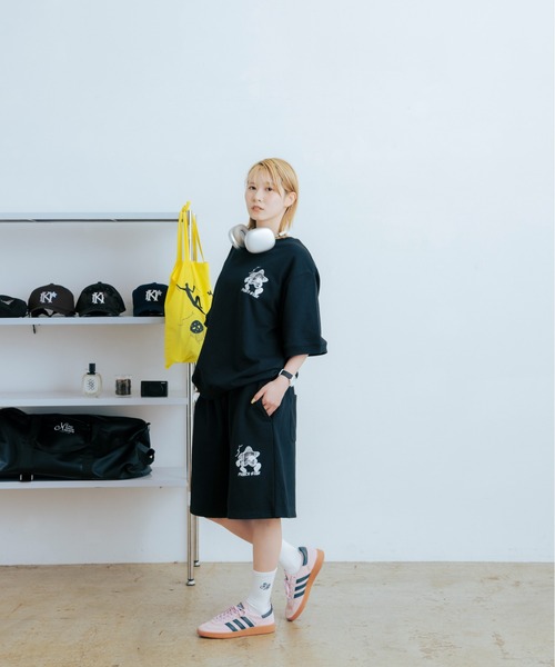 kaoyorinakami(カオヨリナカミ)の「punch star half sweat pants / パンチ スター ハーフ スウェット パンツ(スウェットパンツ・メンズ・ネイビー/グレー/ブラック・X-LARGE/LARGE/MEDIUM/SMALL)」の11枚目の写真
