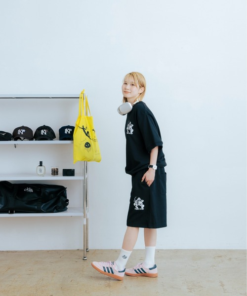 kaoyorinakami(カオヨリナカミ)の「punch star half sweat pants / パンチ スター ハーフ スウェット パンツ(スウェットパンツ・メンズ・ネイビー/グレー/ブラック・X-LARGE/LARGE/MEDIUM/SMALL)」の12枚目の写真