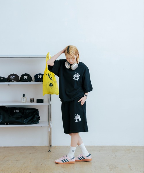 kaoyorinakami(カオヨリナカミ)の「punch star half sweat pants / パンチ スター ハーフ スウェット パンツ(スウェットパンツ・メンズ・ネイビー/グレー/ブラック・X-LARGE/LARGE/MEDIUM/SMALL)」の13枚目の写真
