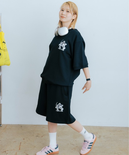 kaoyorinakami(カオヨリナカミ)の「punch star half sweat pants / パンチ スター ハーフ スウェット パンツ(スウェットパンツ・メンズ・ネイビー/グレー/ブラック・X-LARGE/LARGE/MEDIUM/SMALL)」の5枚目の写真