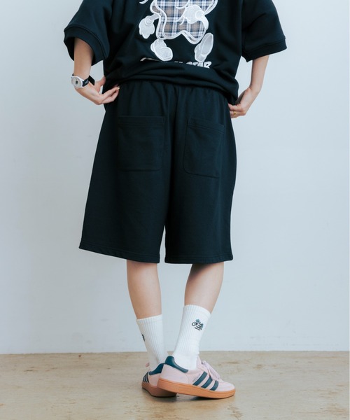 kaoyorinakami(カオヨリナカミ)の「punch star half sweat pants / パンチ スター ハーフ スウェット パンツ(スウェットパンツ・メンズ・ネイビー/グレー/ブラック・X-LARGE/LARGE/MEDIUM/SMALL)」の8枚目の写真