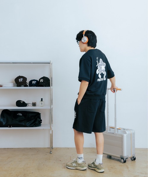 kaoyorinakami(カオヨリナカミ)の「punch star half sweat pants / パンチ スター ハーフ スウェット パンツ(スウェットパンツ・メンズ・ネイビー/グレー/ブラック・X-LARGE/LARGE/MEDIUM/SMALL)」の20枚目の写真