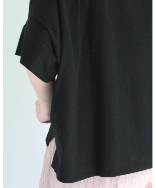 amini(アミニ)の「ドルマンワイドカットソー(Tシャツ/カットソー・レディース・ブラック/チャコールグレー/オフホワイト/ミント・MEDIUM)」の19枚目の写真