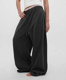 [B-BASIC]ミッドスウェット2WAYワイドパンツ