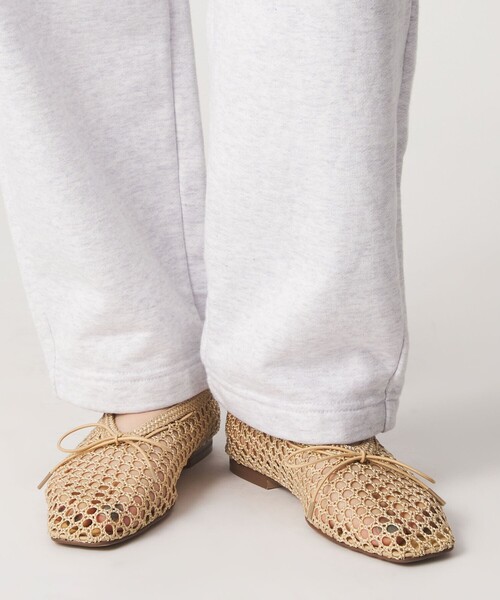 ODETTE E ODILE（オデットエオディール）の「ニットバレエ フラット10↑（バレエシューズ・レディース・ブラック/オレンジ/ベージュ・25cm/24.5cm/24cm/23.5cm/23cm/22.5cm/22cm）」の5枚目の写真