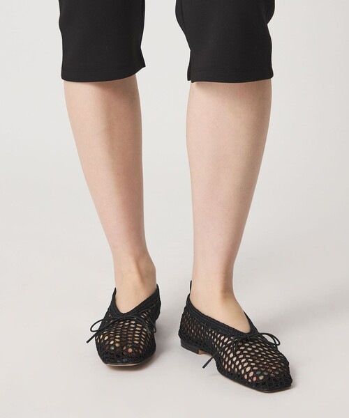 ODETTE E ODILE（オデットエオディール）の「ニットバレエ フラット10↑（バレエシューズ・レディース・ブラック/オレンジ/ベージュ・25cm/24.5cm/24cm/23.5cm/23cm/22.5cm/22cm）」の9枚目の写真