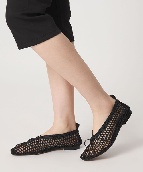 ODETTE E ODILE（オデットエオディール）の「ニットバレエ フラット10↑（バレエシューズ・レディース・ブラック/オレンジ/ベージュ・25cm/24.5cm/24cm/23.5cm/23cm/22.5cm/22cm）」の10枚目の写真