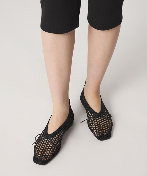 ODETTE E ODILE（オデットエオディール）の「ニットバレエ フラット10↑（バレエシューズ・レディース・ブラック/オレンジ/ベージュ・25cm/24.5cm/24cm/23.5cm/23cm/22.5cm/22cm）」の11枚目の写真