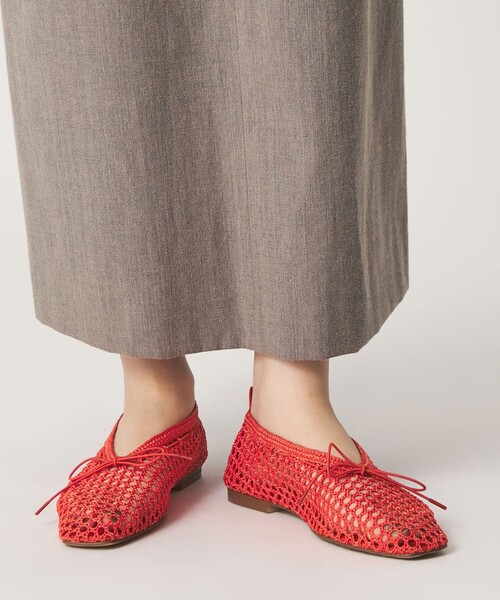 ODETTE E ODILE（オデットエオディール）の「ニットバレエ フラット10↑（バレエシューズ・レディース・ブラック/オレンジ/ベージュ・25cm/24.5cm/24cm/23.5cm/23cm/22.5cm/22cm）」の14枚目の写真