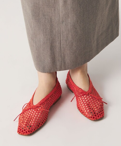 ODETTE E ODILE（オデットエオディール）の「ニットバレエ フラット10↑（バレエシューズ・レディース・ブラック/オレンジ/ベージュ・25cm/24.5cm/24cm/23.5cm/23cm/22.5cm/22cm）」の15枚目の写真