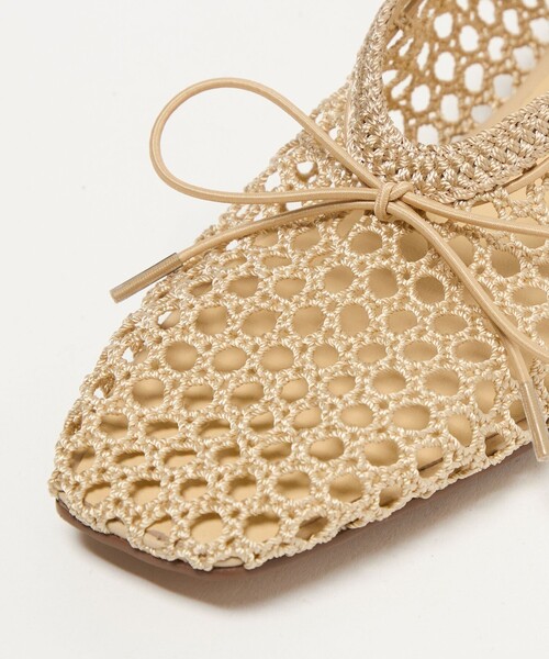 ODETTE E ODILE（オデットエオディール）の「ニットバレエ フラット10↑（バレエシューズ・レディース・ブラック/オレンジ/ベージュ・25cm/24.5cm/24cm/23.5cm/23cm/22.5cm/22cm）」の22枚目の写真