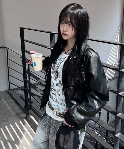 EASY NO EASY(イージーノーイージー)の「サンパッチレオパードバルーンデニムパンツ - ブラック(デニムパンツ・レディース・その他・1/2/0)」の8枚目の写真