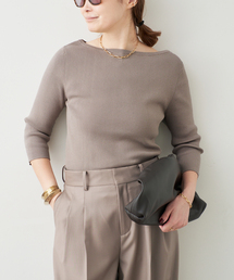 Deuxieme Classe | ICE Rib Boat Neck プルオーバー(ニット/セーター)