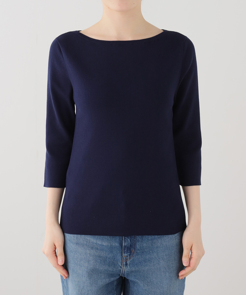 ICE Rib Boat Neck プルオーバー（ニット/セーター）｜Deuxieme Classe