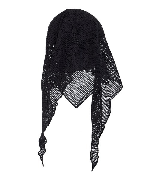 Ameri(アメリ)の「MESH DAMASK EMBROIDERY CAP(キャップ・レディース・ブラック/アイボリー・FREE)」の5枚目の写真