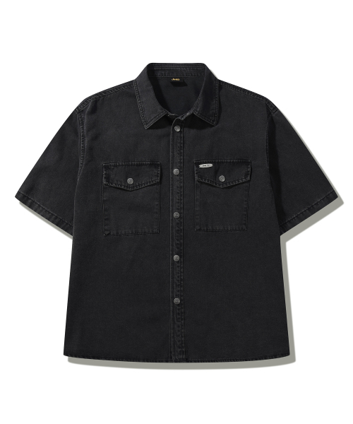 JEEP(ジープ)の「DUSTY メタルロゴデニム半袖シャツ (JQ5SHU701GR)(シャツ/ブラウス・レディース・その他・SMALL/MEDIUM/LARGE)」の2枚目の写真