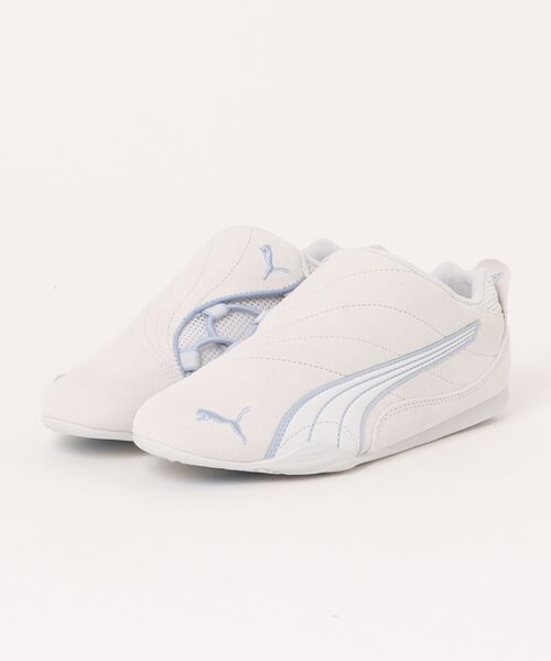 PUMA(プーマ)の「PUMA プーマ CATCH SOLEIL SLIPON【軽量】レディーススニーカー 薄底 ロープロファイル(キャッチソレイユスリッポン)(スニーカー・レディース・ブラック×ホワイト/ライトグレー・22.5cm/23.0cm/23.5cm/24.0cm/24.5cm/25.0cm)」の2枚目の写真