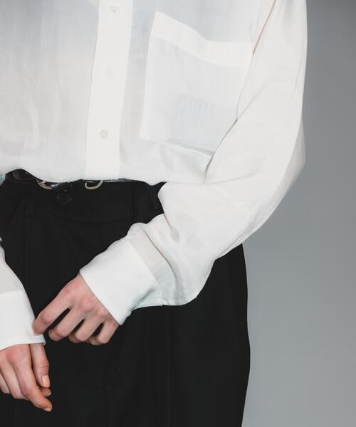 URBAN RESEARCH（アーバンリサーチ）の「Teya　STANDARD SHIRTS（シャツ/ブラウス・レディース・ブラック/ホワイト・FREE）」の3枚目の写真