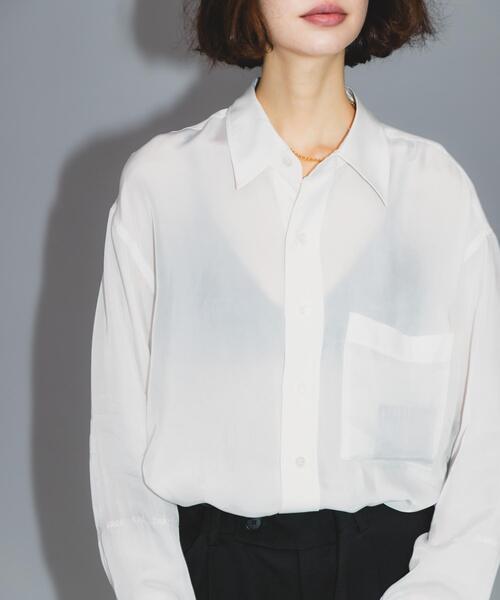 URBAN RESEARCH（アーバンリサーチ）の「Teya　STANDARD SHIRTS（シャツ/ブラウス・レディース・ブラック/ホワイト・FREE）」の5枚目の写真