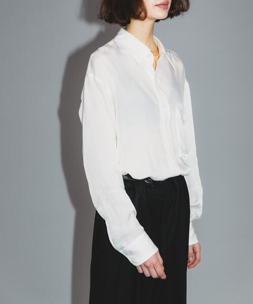 URBAN RESEARCH（アーバンリサーチ）の「Teya　STANDARD SHIRTS（シャツ/ブラウス・レディース・ブラック/ホワイト・FREE）」の6枚目の写真