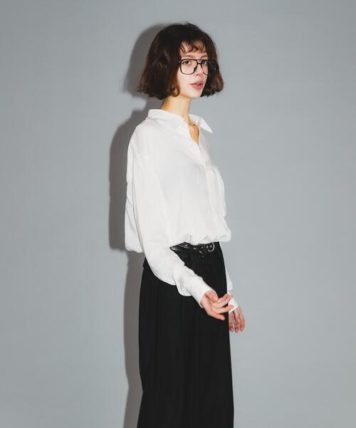 URBAN RESEARCH（アーバンリサーチ）の「Teya　STANDARD SHIRTS（シャツ/ブラウス・レディース・ブラック/ホワイト・FREE）」の8枚目の写真