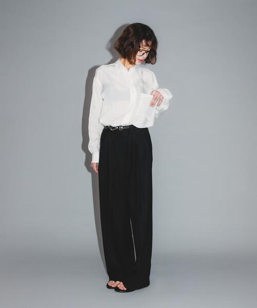 URBAN RESEARCH（アーバンリサーチ）の「Teya　STANDARD SHIRTS（シャツ/ブラウス・レディース・ブラック/ホワイト・FREE）」の9枚目の写真