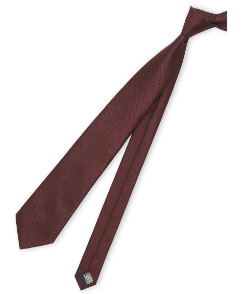 TAKA-Q(タカキュー)の「ネクタイ メンズ ビジネス 光沢 ソリッド レギュラー 8.0cm幅(ネクタイ・メンズ・ワインレッド/ネイビー・FREE)」の1枚目の写真