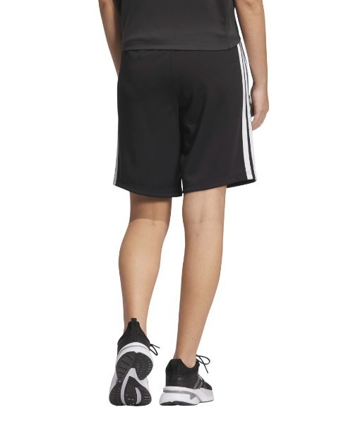 adidas(アディダス)の「アディダス adidas スリーストライプス レギュラーフィット ダブルニットショーツ(その他パンツ・レディース・ブラック×ホワイト/ブラック×ブラック・S/XL/M/L)」の8枚目の写真