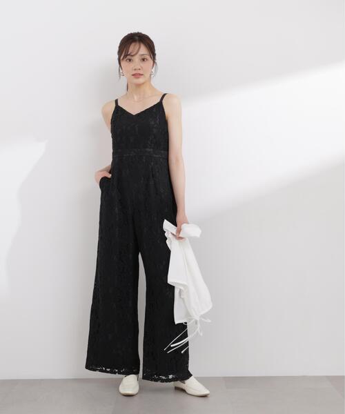 PROPORTION BODY DRESSING（プロポーションボディドレッシング）の「＜Ｅ＞レースオールインワン / 1216147403（つなぎ/オールインワン・レディース・ホワイト系その他/ブラック・MEDIUM/P/S）」の2枚目の写真