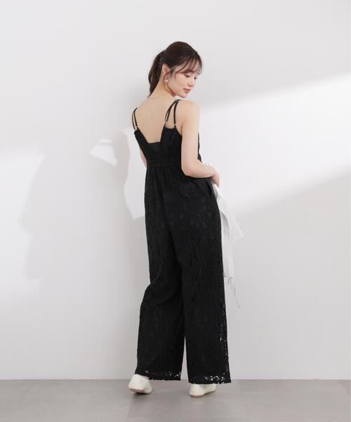 PROPORTION BODY DRESSING（プロポーションボディドレッシング）の「＜Ｅ＞レースオールインワン / 1216147403（つなぎ/オールインワン・レディース・ホワイト系その他/ブラック・MEDIUM/P/S）」の4枚目の写真