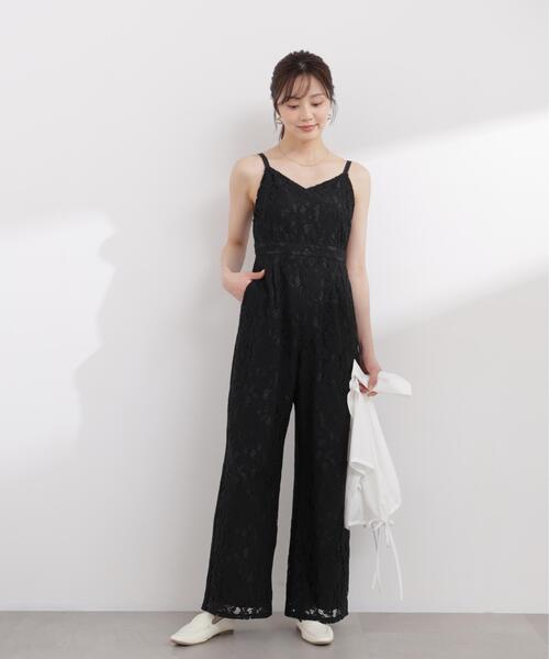 PROPORTION BODY DRESSING（プロポーションボディドレッシング）の「＜Ｅ＞レースオールインワン / 1216147403（つなぎ/オールインワン・レディース・ホワイト系その他/ブラック・MEDIUM/P/S）」の5枚目の写真