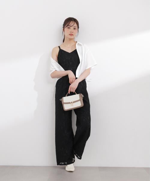 PROPORTION BODY DRESSING（プロポーションボディドレッシング）の「＜Ｅ＞レースオールインワン / 1216147403（つなぎ/オールインワン・レディース・ホワイト系その他/ブラック・MEDIUM/P/S）」の7枚目の写真