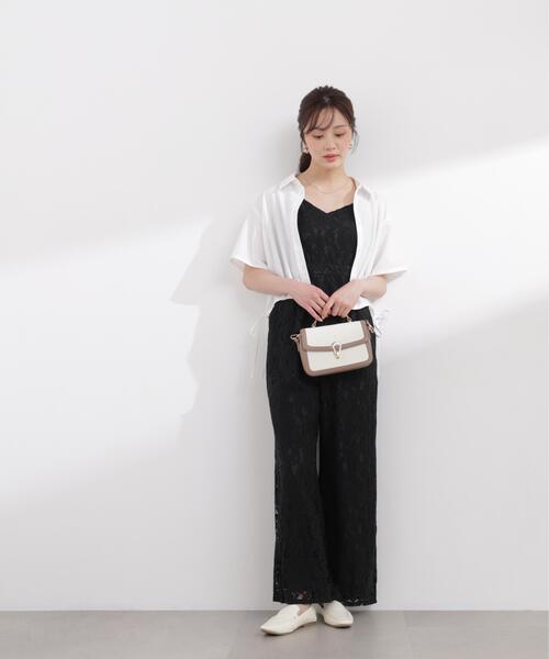 PROPORTION BODY DRESSING（プロポーションボディドレッシング）の「＜Ｅ＞レースオールインワン / 1216147403（つなぎ/オールインワン・レディース・ホワイト系その他/ブラック・MEDIUM/P/S）」の9枚目の写真