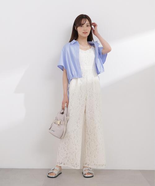 PROPORTION BODY DRESSING（プロポーションボディドレッシング）の「＜Ｅ＞レースオールインワン / 1216147403（つなぎ/オールインワン・レディース・ホワイト系その他/ブラック・MEDIUM/P/S）」の21枚目の写真