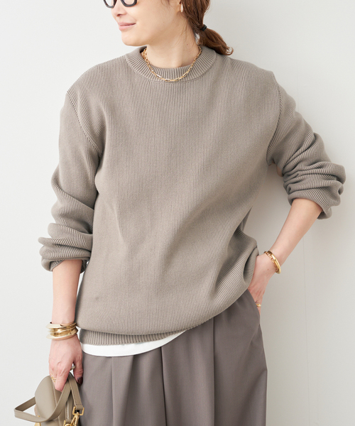 GOLDEN GOOSE(ゴールデングース)の「【GOLDEN GOOSE / ゴールデングース】BACK LOGO KNIT(ニット/セーター・レディース・モカ・FREE)」の2枚目の写真